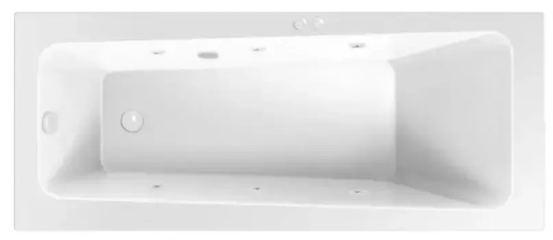 Гидромассажная ванна акриловая «Excellent» Ava 160/70 Soft с каркасом с сифоном белая