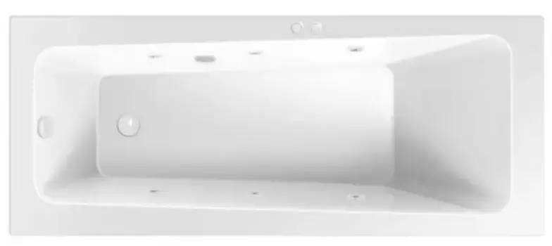 Гидромассажная ванна акриловая «Excellent» Ava 170/70 Soft с каркасом с сифоном белая