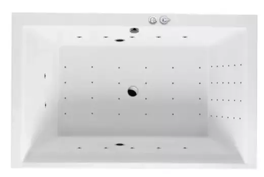 Гидромассажная ванна акриловая «Excellent» Crown Lux 190/120 Nano с каркасом с сифоном белая/хром