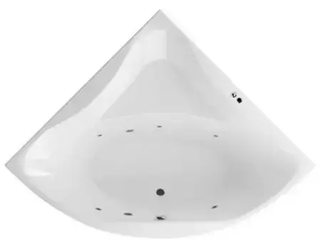 Гидромассажная ванна акриловая «Excellent» Glamour 150/150 Soft с каркасом с сифоном белая/хром