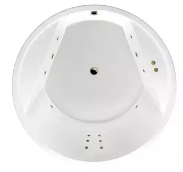 Гидромассажная ванна акриловая «Excellent» Great Arc 160/160 Line с каркасом с сифоном белая/бронза