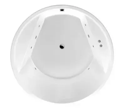 Гидромассажная ванна акриловая «Excellent» Great Arc 160/160 Soft с каркасом с сифоном белая/хром