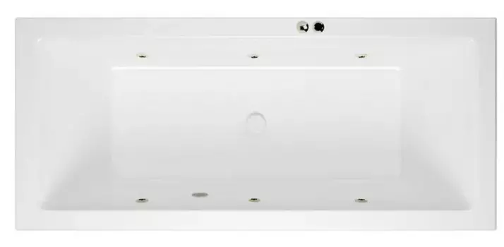 Гидромассажная ванна акриловая «Excellent» Heaven Slim 170/75 Soft с каркасом с сифоном белая/бронза