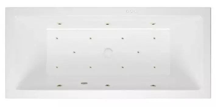 Гидромассажная ванна акриловая «Excellent» Heaven Slim 180/80 Relax с каркасом с сифоном белая/бронза