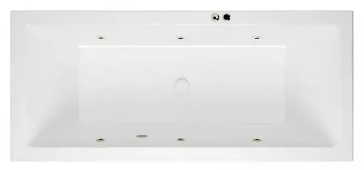 Гидромассажная ванна акриловая «Excellent» Heaven Slim 180/80 Soft с каркасом с сифоном белая/бронза