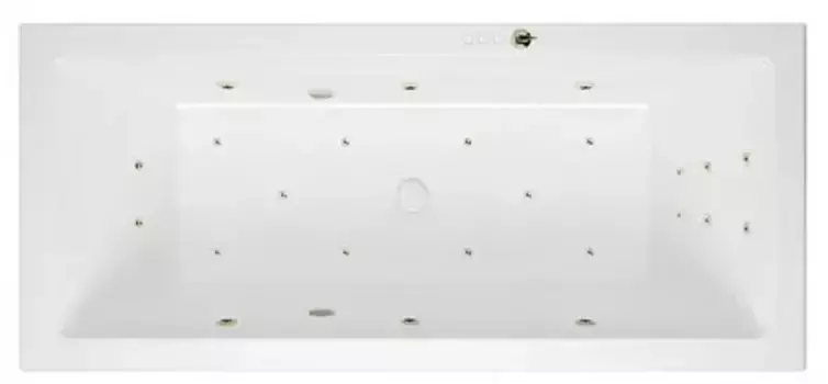 Гидромассажная ванна акриловая «Excellent» Heaven Slim 180/80 Ultra с каркасом с сифоном белая/бронза