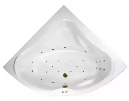 Гидромассажная ванна акриловая «Excellent» Konsul 150/150 Ultra с каркасом с сифоном белая/бронза