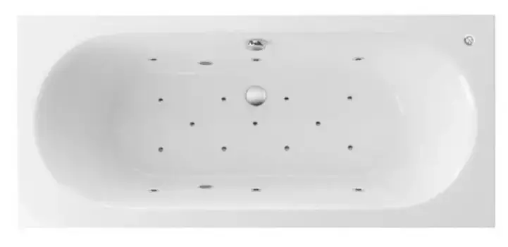 Гидромассажная ванна акриловая «Excellent» Oceana 160/75 Relax с каркасом с сифоном белая/хром