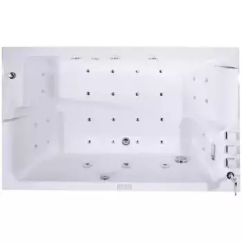 Гидромассажная ванна акриловая «Orans» BT-62115 170/100 с каркасом с сифоном белая правая