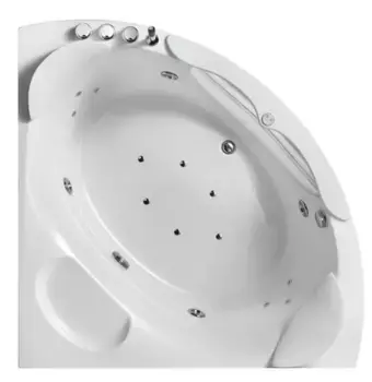 Гидромассажная ванна акриловая «Orans» BT-65103 A 140/140 с каркасом с сифоном белая