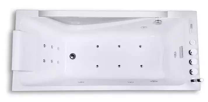 Гидромассажная ванна акриловая «Orans» OLS-BT65108 170/75 с каркасом с сифоном белая правая