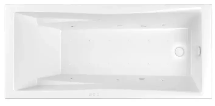 Гидромассажная ванна акриловая «Whitecross» Palace 170/75 Relax с каркасом с сифоном белая
