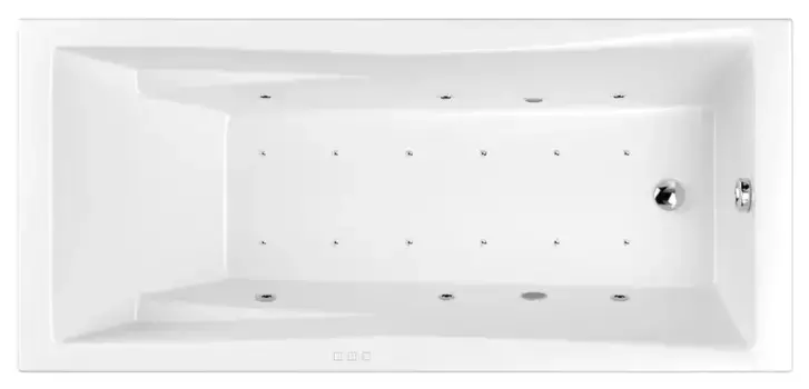 Гидромассажная ванна акриловая «Whitecross» Palace 170/75 Relax с каркасом с сифоном белая/хром