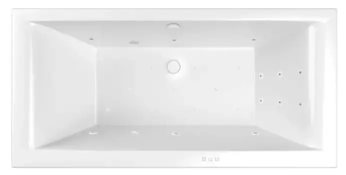 Гидромассажная ванна акриловая «Whitecross» Savia Duo 170/80 Relax с каркасом с сифоном белая