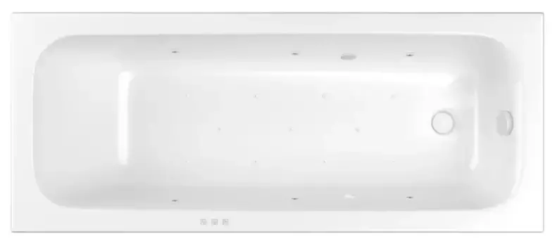 Гидромассажная ванна акриловая «Whitecross» Vibe 170/70 Relax с каркасом с сифоном белая