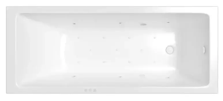 Гидромассажная ванна акриловая «Whitecross» Wave Slim 160/80 Relax с каркасом с сифоном белая