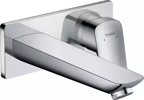 HG 71 220 000 Logis Смеситель для раковины 195 мм, настенный (внеш. монт. часть) в к-те с 50 001 · Logis, Hansgrohe, 71220000