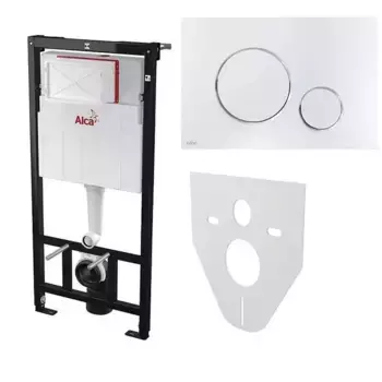Инсталляция для унитаза с кнопкой «AlcaPlast» AM101/1120-4:1 RU M671-0001