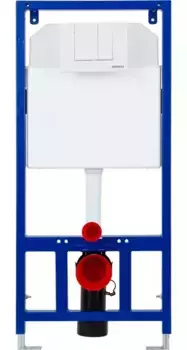 Инсталляция для унитаза с кнопкой «Berges Wasserhaus» Slim White кнопка белая