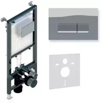 Инсталляция для унитаза с кнопкой «Koller Pool» Alcora ST1200/Integro Chrome