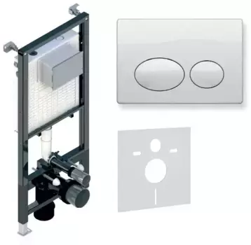 Инсталляция для унитаза с кнопкой «Koller Pool» Alcora ST1200/Round White