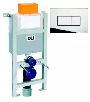 Инсталляция для унитаза с кнопкой «Oli» Expert Evo/Speed 004599 кнопка Karisma хром