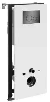 Инсталляция для унитаза с кнопкой «WasserKRAFT» Abens 20TLT.010.ME.WH.PB02