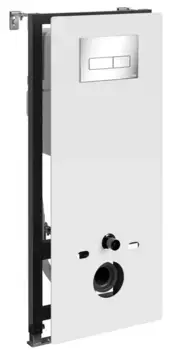 Инсталляция для унитаза с кнопкой «WasserKRAFT» Abens 20TLT.010.ME.WH.CH03