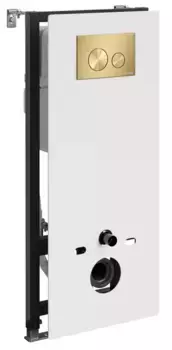 Инсталляция для унитаза с кнопкой «WasserKRAFT» Abens 20TLT.010.ME.WH.MG02