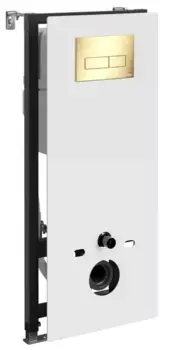 Инсталляция для унитаза с кнопкой «WasserKRAFT» Abens 20TLT.010.ME.WH.PG03