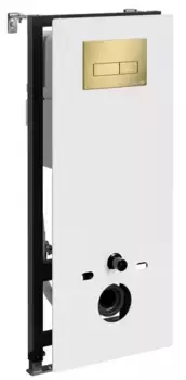 Инсталляция для унитаза с кнопкой «WasserKRAFT» Abens 20TLT.010.ME.WH.MG03