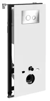 Инсталляция для унитаза с кнопкой «WasserKRAFT» Abens 20TLT.010.ME.WH.CH01