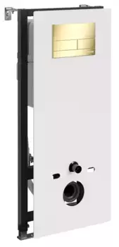 Инсталляция для унитаза с кнопкой «WasserKRAFT» Abens 20TLT.010.ME.WH.PG04