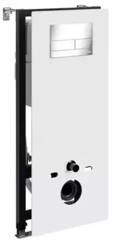 Инсталляция для унитаза с кнопкой «WasserKRAFT» Abens 20TLT.010.ME.WH.CH04