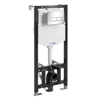 Инсталляция для унитаза с кнопкой «WasserKRAFT» Aller 10TLT.010.ME.CH03