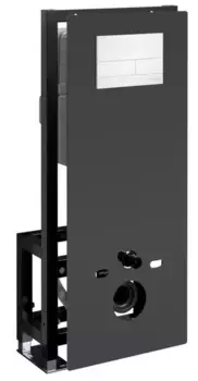 Инсталляция для унитаза с кнопкой «WasserKRAFT» Glan 66TLT.010.ME.BL.WH04