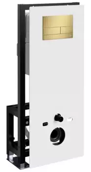 Инсталляция для унитаза с кнопкой «WasserKRAFT» Glan 66TLT.010.ME.WH.MG04