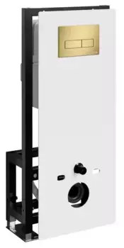 Инсталляция для унитаза с кнопкой «WasserKRAFT» Glan 66TLT.010.ME.WH.MG03