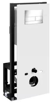 Инсталляция для унитаза с кнопкой «WasserKRAFT» Glan 66TLT.010.ME.WH.CH04