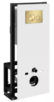 Инсталляция для унитаза с кнопкой «WasserKRAFT» Glan 66TLT.010.ME.WH.MG02