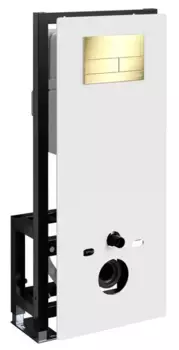 Инсталляция для унитаза с кнопкой «WasserKRAFT» Glan 66TLT.010.ME.WH.PG04