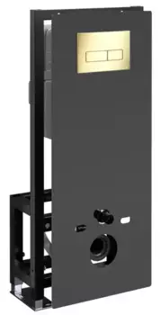 Инсталляция для унитаза с кнопкой «WasserKRAFT» Glan 66TLT.010.ME.BL.PG03