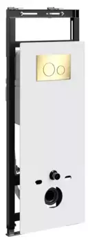 Инсталляция для унитаза с кнопкой «WasserKRAFT» Salm 27TLT.010.ME.WH.PG02