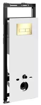 Инсталляция для унитаза с кнопкой «WasserKRAFT» Salm 27TLT.010.ME.WH.PG03