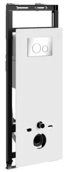 Инсталляция для унитаза с кнопкой «WasserKRAFT» Salm 27TLT.010.ME.WH.CH02