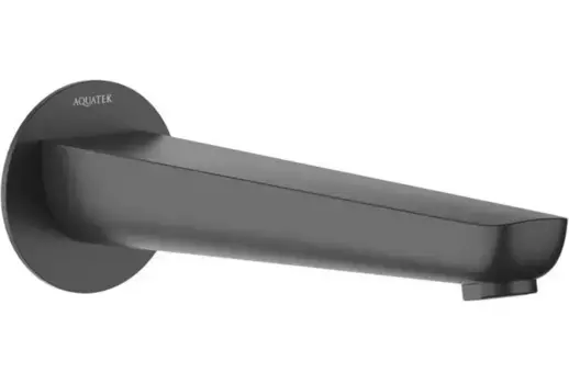 Излив к смесителю «Акватек» Бетта AQ1141MB 24,4 чёрный матовый