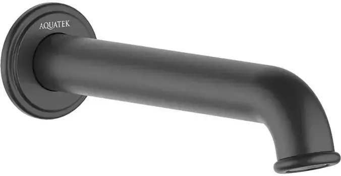 Излив к смесителю «Акватек» Классик AQ1541MB 19,4 чёрный матовый