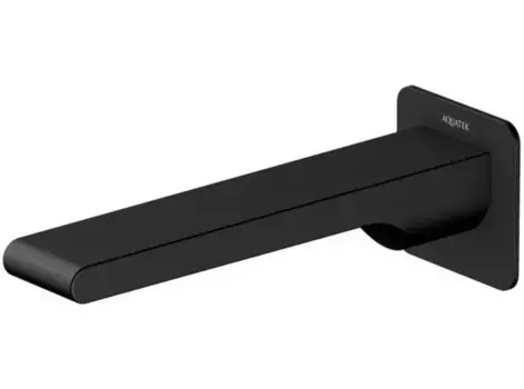 Излив к смесителю «Акватек» Лира AQ1441MB 21,3 чёрный матовый