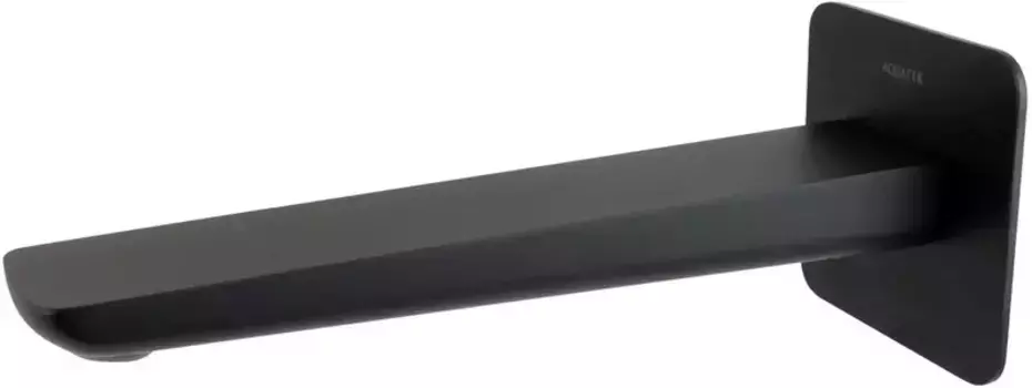 Излив к смесителю «Акватек» Вега AQ1041MB 21,3 чёрный матовый