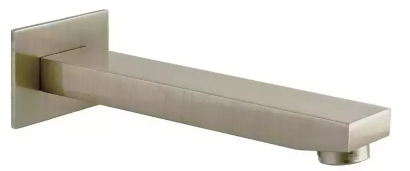 Излив к смесителю «Remer» Qubica 91QNP 17 брашированный никель